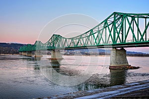 Green bridge in Wloclawek photo
